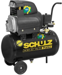 Compressor de Ar SCHULZ de Pistão 2,0 HP 25 Litros 8,6 Pés Pratiko CSI 8,6|25 É Bom