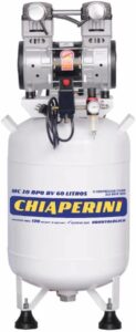 Compressor Odontológico MC 10 BPO RV 60L 220V Sem Óleo Chiaperini É Bom